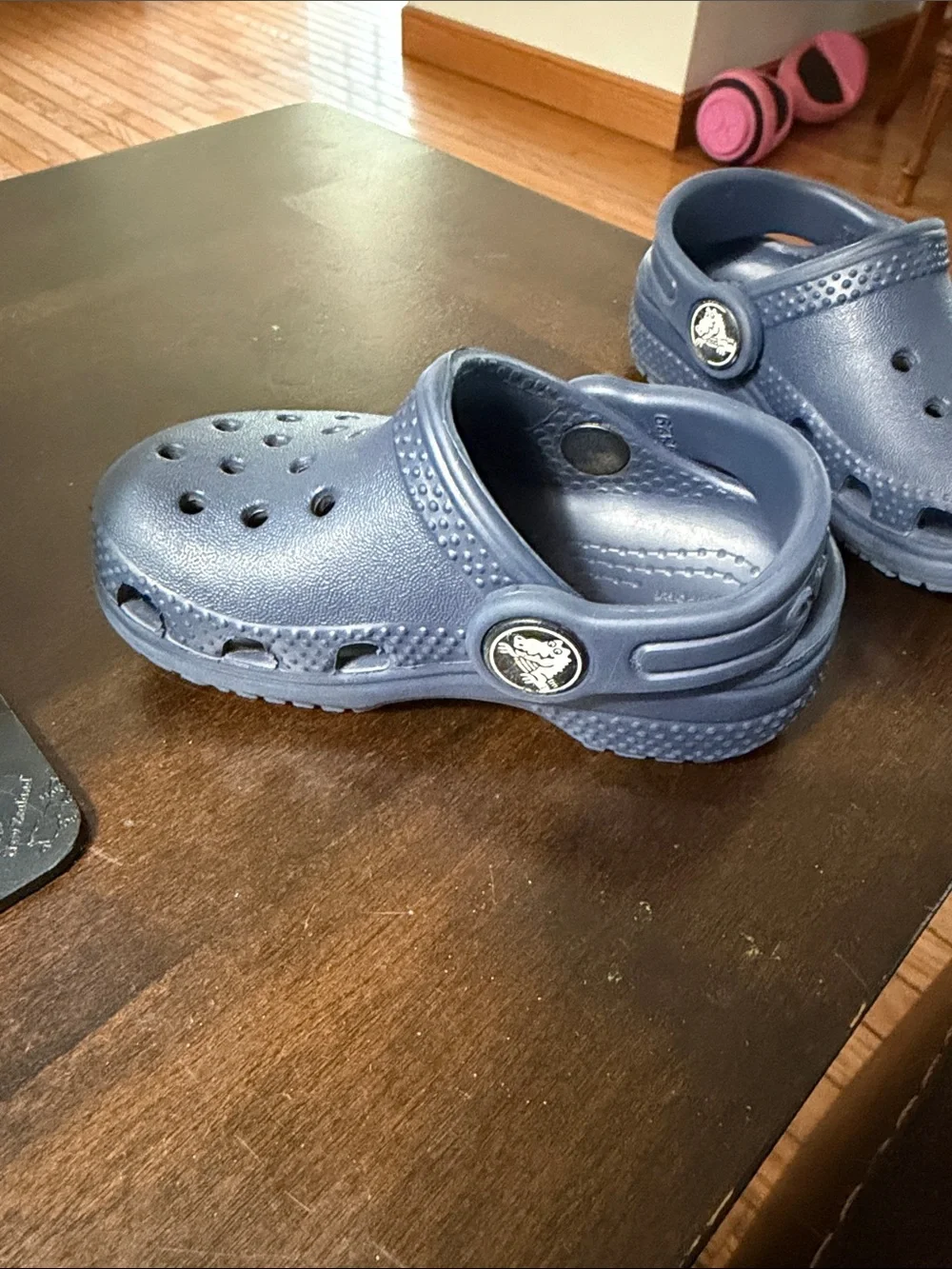 Classic infant Navy Clog Sandals - Crocs Style